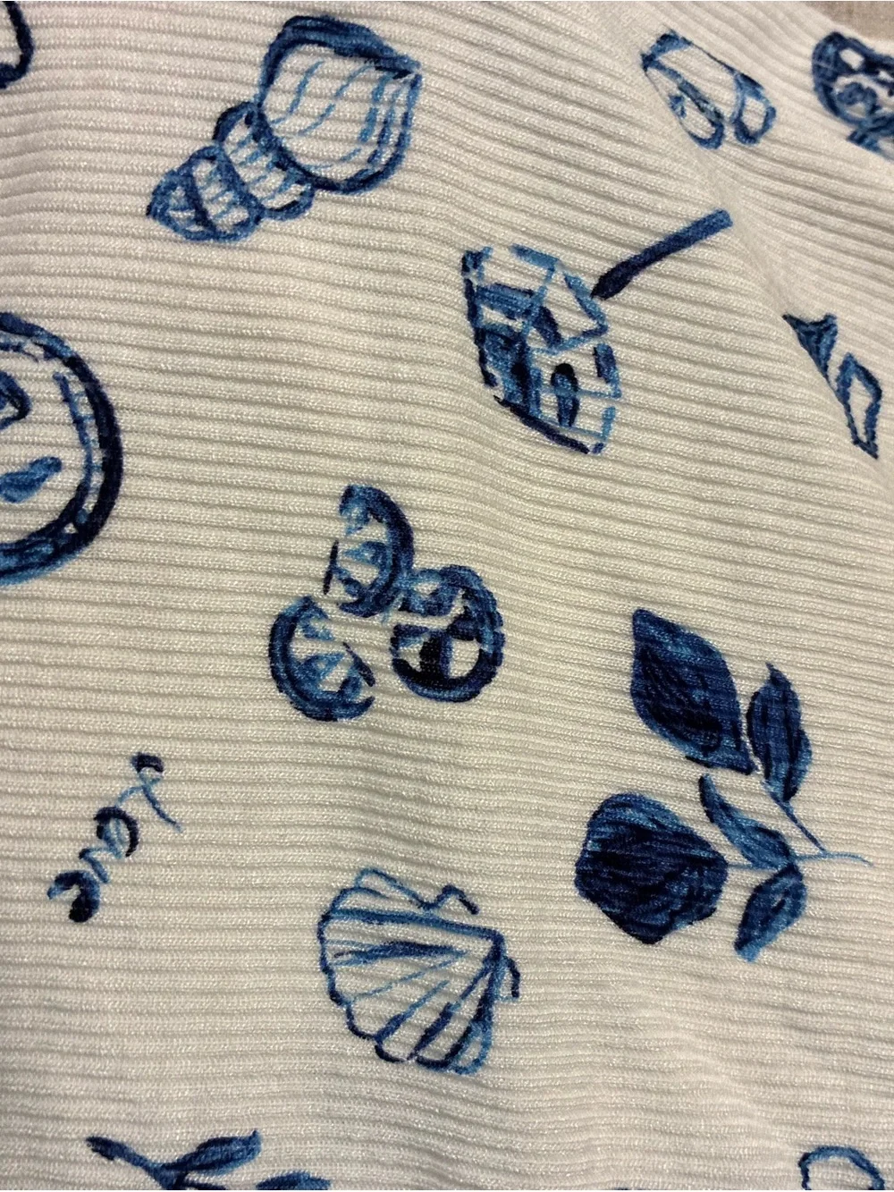 Target Blue and White Printed Pajama Set - Picture 4 of 4